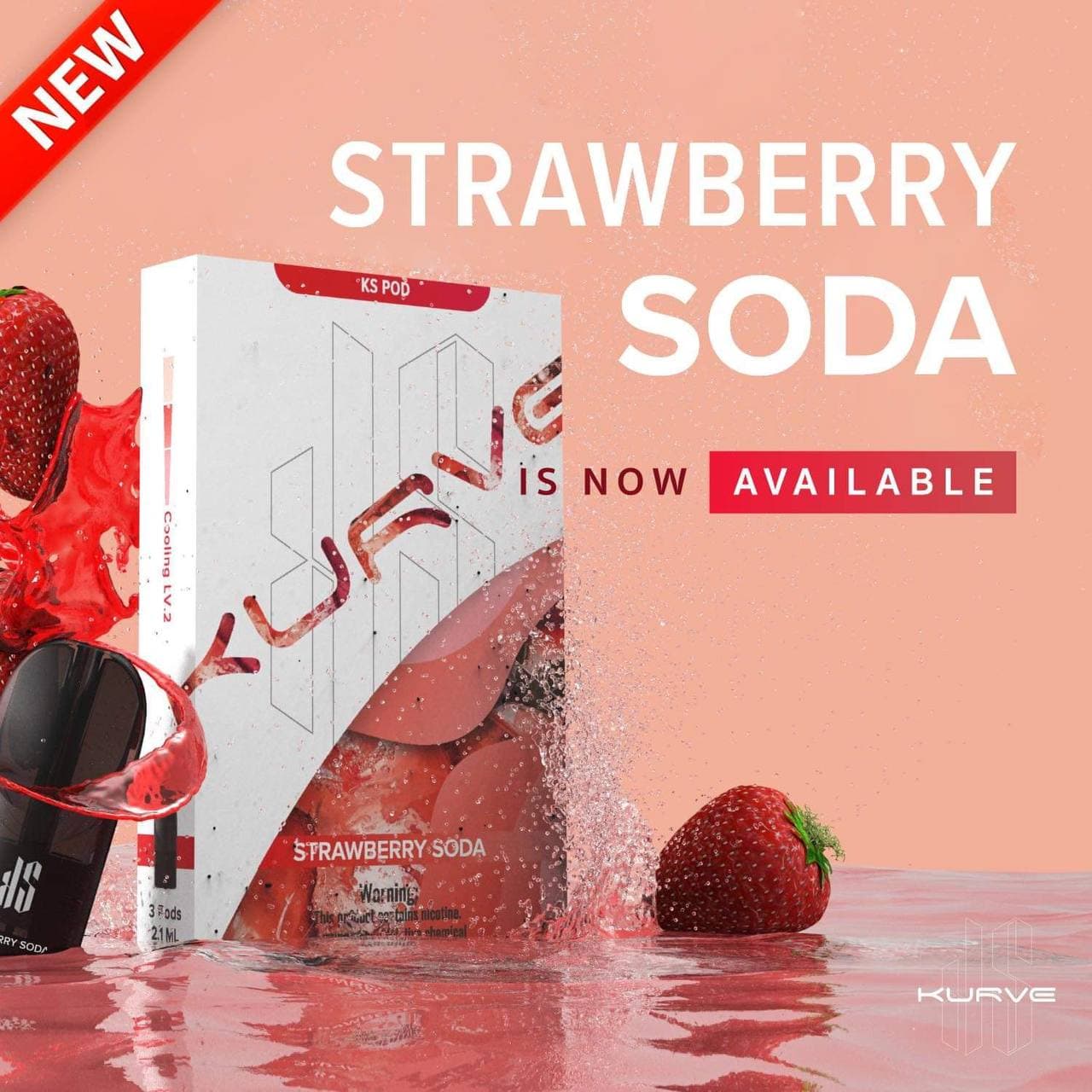 Strawberry Soda น้ำยาพอดตัวจิ๊ดจาก Kardinal Stick KURVE